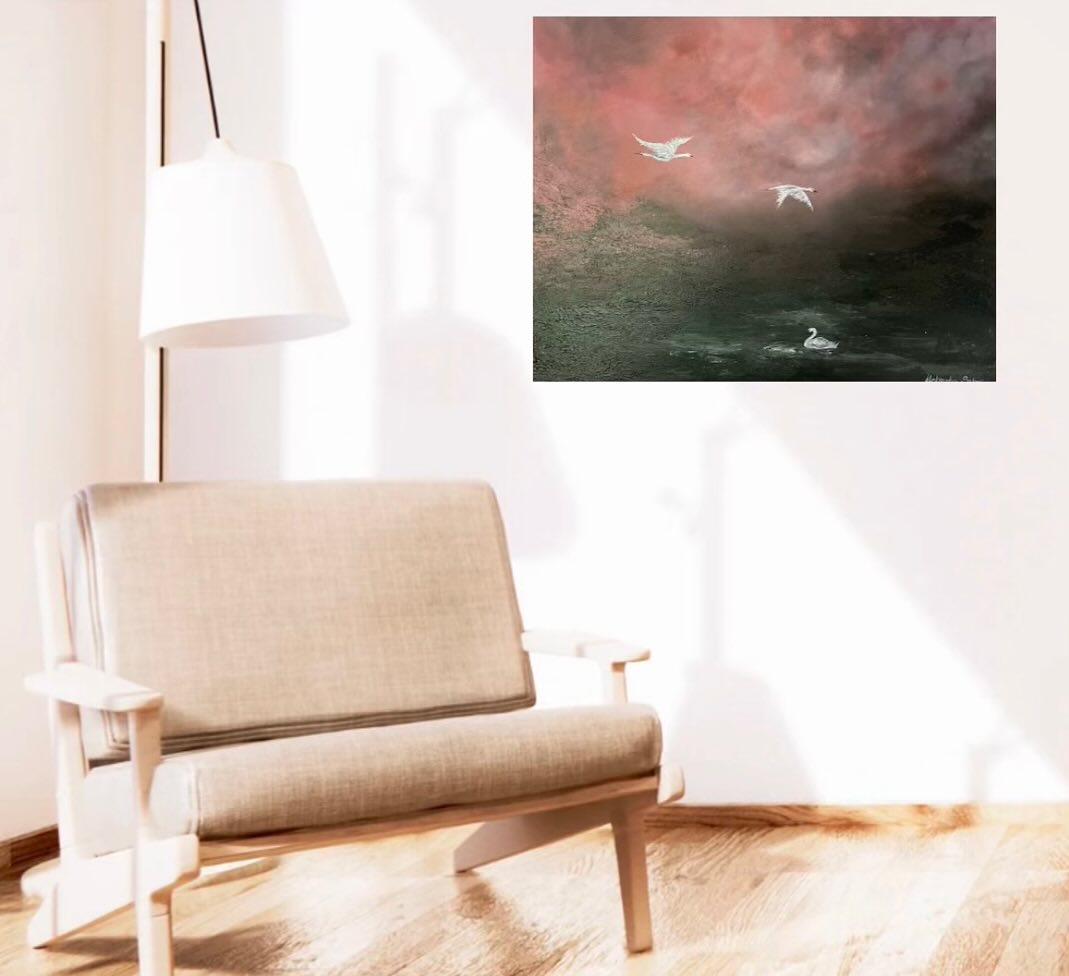 Obraz "Łabędzie" - obrazek 2